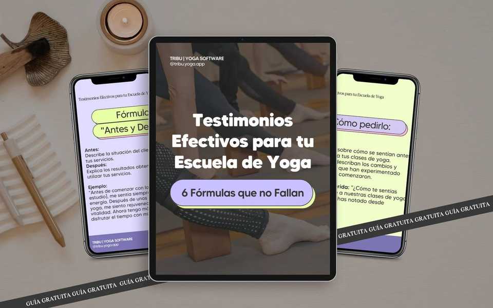 Guía descargable: Testimonios efectivos para tu escuela de yoga